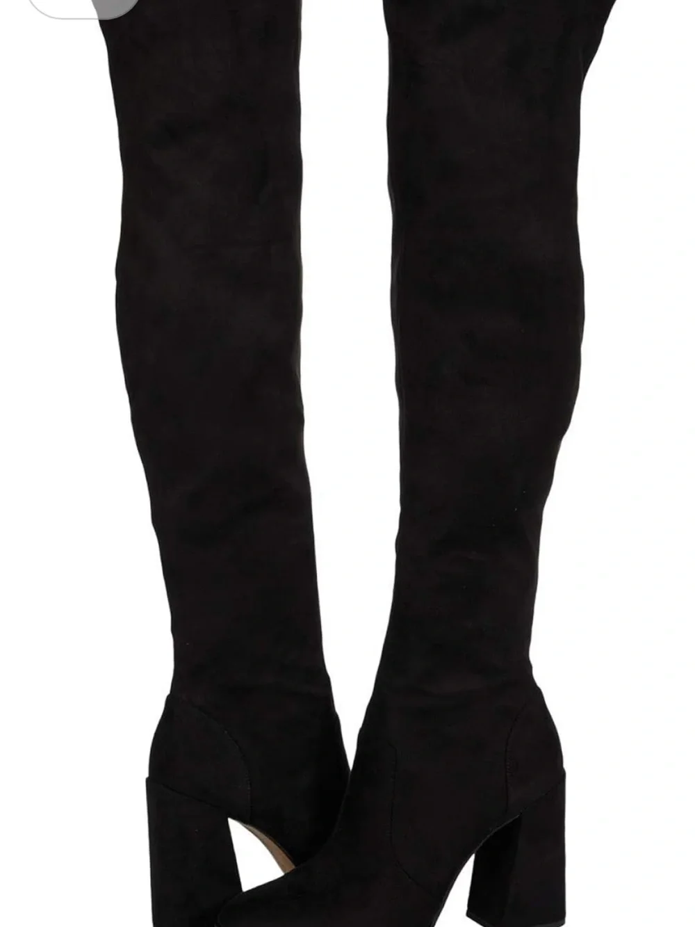 Jessica Simpson Black Over-the-Knee Block Heel Boots